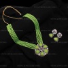 Long Green Polki Mala Necklace/Indian Long Necklace/Pakistani Jewelry/Necklace Mala/Indian/Punjabi Jewelry/Indian Wedding/Rani Haar | Save 33% - Rajasthan Living 12