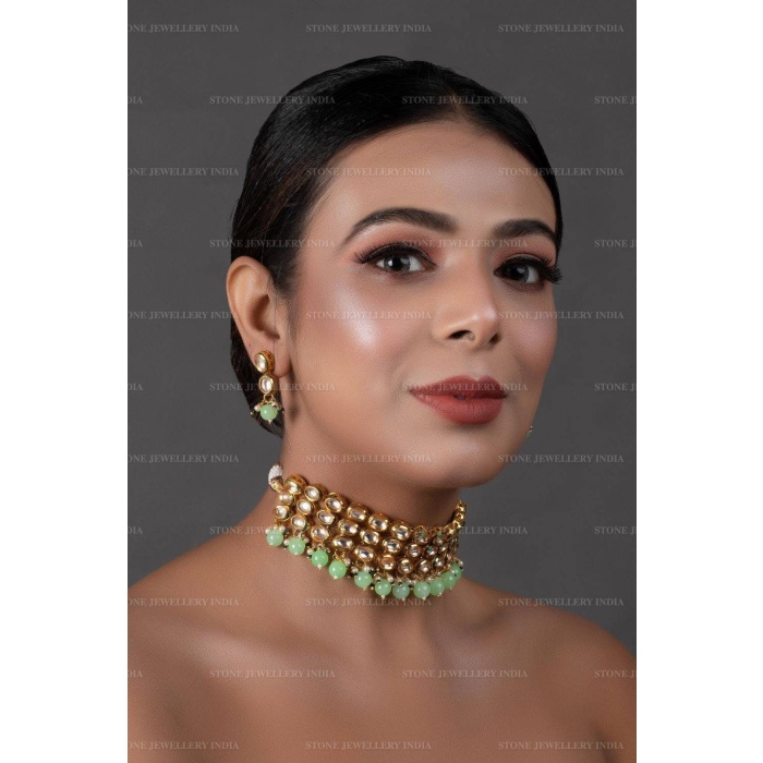 Kundan Necklace/ Golden Meenakari Necklace/ Kundan Necklace/ Bridal Kundan Necklace/ Kundan Jewelry/Indian Wedding/kundan Meenakari Necklace | Save 33% - Rajasthan Living 6