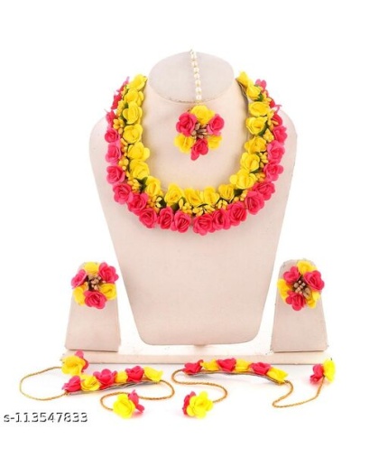 Flower Jewellery for Wedding Function, Haldi Function, Artificial Jewellery | Save 33% - Rajasthan Living