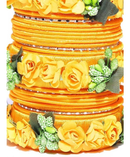 Indian Flower Bangle Set for Women and Girls, Wedding Wear Flower Chuda | Save 33% - Rajasthan Living
