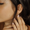 Gold Plated Earrings, Indian Earrings, Sakura Earrings, Bridal Earrings, Flower Dangle Earrings, Botanical Earrings, Flower | Save 33% - Rajasthan Living 8