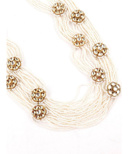 Indian Flower Long Set, Indian Jewelry, Bollywood Jewelry, Pakistani Jewelry Indian Wedding Necklace, Bridal Choker, Kundan Necklace, Choker | Save 33% - Rajasthan Living 3