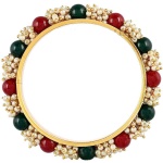 Beautiful Hand Crafted Bajri Bangles Red and Green Stone | Save 33% - Rajasthan Living 9