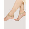 Best Seller Indian Jewellery Ankle Gold Plated With Back Side Meena, Indian Jewellery, Kundan Ankle, Bridal Jewellery | Save 33% - Rajasthan Living 8