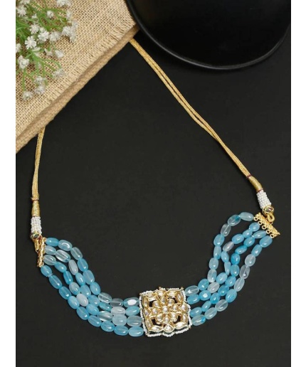 New Kundan Necklace/sky Blue/ Indian Necklace/kundan Jewelry/indian Wedding Jewelry/pakistani Jewelry, Kundan Jewelry, Fashion Jewellery | Save 33% - Rajasthan Living 3