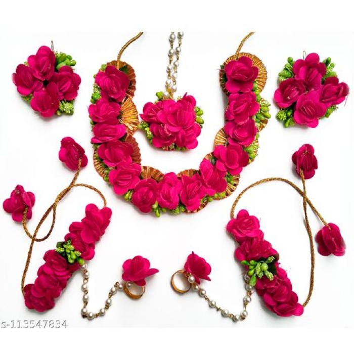 Flower Jewellery for Wedding Function, Haldi Function, Artificial Jewellery | Save 33% - Rajasthan Living 6