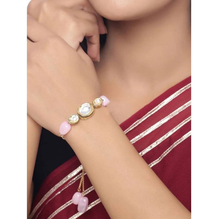 Kundan Bracelet/ Polki Haath Phool /hath Panja/ Adjustable Bracelet/ Finger Bracelet /indian Bridal Jewellery/ Hand Harness /dulhan Barclet | Save 33% - Rajasthan Living 5