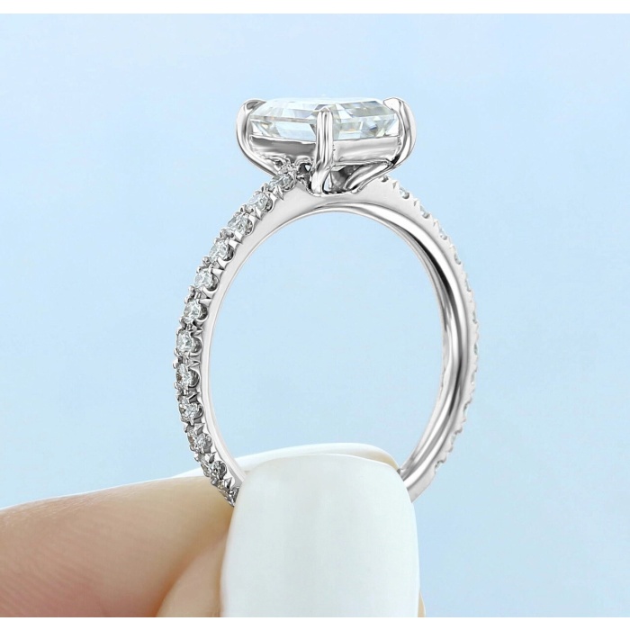 2.50 Emerald Cut CZ Engagement Ring 14K Gold Ring Art Deco Vintage Ring, Unique CZ Solitaire Ring, Minimalist Wedding Ring, Promise Ring | Save 33% - Rajasthan Living 7