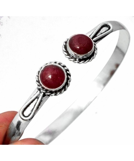 Ruby Bracelet 925 Sterling Silver Plated Cuff Bangle Bracelet BB-04-041 | Save 33% - Rajasthan Living