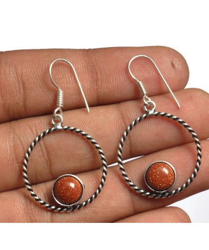 Sunstone Earring 925 Sterling Silver Plated Earring Jewelry E-8133 | Save 33% - Rajasthan Living