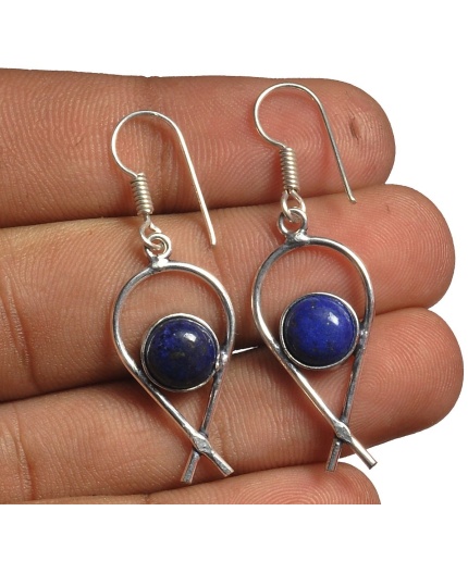 Lapis Lazuli Earring 925 Sterling Silver Plated Earring Jewelry E-8263 | Save 33% - Rajasthan Living