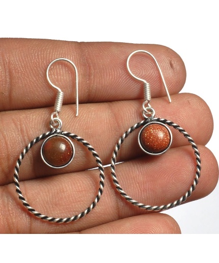 Sunstone Earring 925 Sterling Silver Plated Earring Jewelry E-8135 | Save 33% - Rajasthan Living