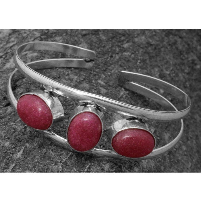 Ruby Bracelet 925 Sterling Silver Plated Cuff Bangle Bracelet BB-04-049 | Save 33% - Rajasthan Living 5