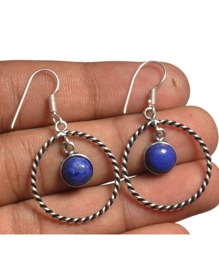 Lapis Lazuli Earring 925 Sterling Silver Plated Earring Jewelry E-8132 | Save 33% - Rajasthan Living