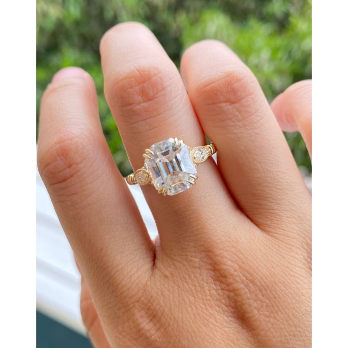 3 Carat Vintage Art Deco Style Emerald Cut Antique Engagement, Promise Ring In 925 Sterling Silver For Women Ring Antique Style Ring Jewelry | Save 33% - Rajasthan Living 7