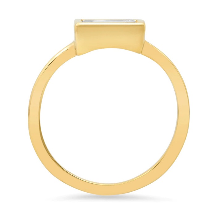 14k Gold Baguette Diamond Wedding Ring, Handmade Baguette Diamond Ring, Diamond Wedding Band, Baguette Diamond Ring, Gift For Her | Save 33% - Rajasthan Living 5