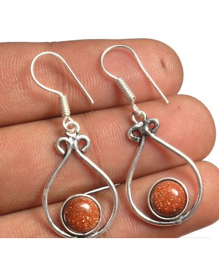 Sunstone Earring 925 Sterling Silver Plated Earring Jewelry E-8302 | Save 33% - Rajasthan Living