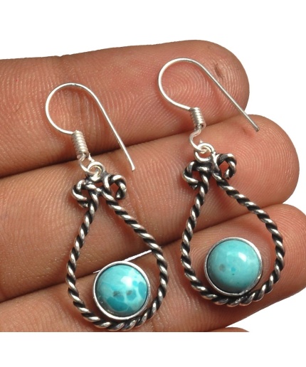 Larimar Earring 925 Sterling Silver Plated Earring Jewelry E-8232 | Save 33% - Rajasthan Living