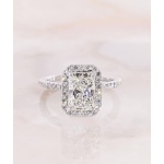 2.50 Ct Radiant Cut Hidden Halo Engagement Ring Gold Unique Solitaire Rings Halo Radiant Engagement Ring for Her, Perfect Anniversary Gift | Save 33% - Rajasthan Living 10