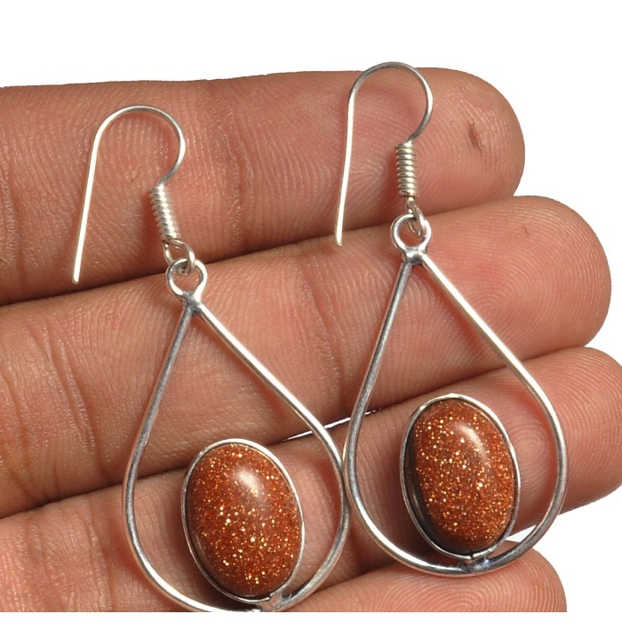Sunstone Earring 925 Sterling Silver Plated Earring Jewelry E-8151 | Save 33% - Rajasthan Living 5