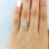 2.50 Emerald Cut CZ Engagement Ring 14K Gold Ring Art Deco Vintage Ring, Unique CZ Solitaire Ring, Minimalist Wedding Ring, Promise Ring | Save 33% - Rajasthan Living 18