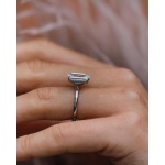 3 Ct Engagement Diamond Ring, Wedding Ring, Promise Ring Diamond Ring, Emerald Cut Diamond Ring, Engagement Ring, Wedding Band, 14K Gold | Save 33% - Rajasthan Living 10
