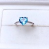 Natura Blue Topaz Ring, 925 Sterling Sliver, Topaz Engagement Ring, Topaz Ring, Wedding Ring, luxury Ring, soliture Ring, Heart cut Ring | Save 33% - Rajasthan Living 11