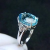 Natural Blue Topaz Ring, 925 Sterling Sliver, Topaz Engagement Ring, Topaz Ring, Wedding Ring, luxury Ring, soliture Ring, Ovel cut Ring | Save 33% - Rajasthan Living 13