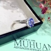 Natural Tanzanite Ring,925 Sterling Sliver,Engagement Ring,Wedding Ring, luxury Ring, soliture Ring,Ovel cut Ring | Save 33% - Rajasthan Living 12