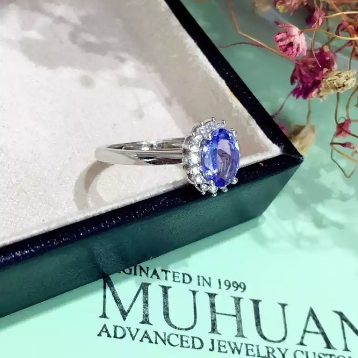Natural Tanzanite Ring,925 Sterling Sliver,Engagement Ring,Wedding Ring, luxury Ring, soliture Ring,Ovel cut Ring | Save 33% - Rajasthan Living 8
