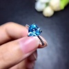 Natura Blue Topaz Ring, 925 Sterling Sliver, Topaz Engagement Ring, Topaz Ring, Wedding Ring, luxury Ring, soliture Ring, Heart cut Ring | Save 33% - Rajasthan Living 14