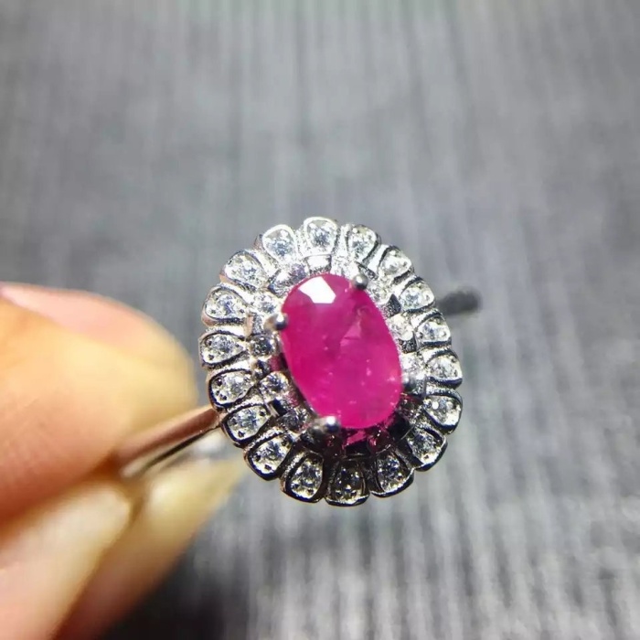 Natural Ruby Ring,925 Sterling Silver,Engagement Ring, Wedding Ring, Luxury Ring, Ring/Band, Ovel Cut Ring | Save 33% - Rajasthan Living 7