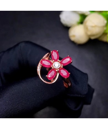 Natural Ruby Ring,925 Sterling Silver,Engagement Ring, Wedding Ring, Luxury Ring, Ring/Band, Oval Cut Ring | Save 33% - Rajasthan Living 3