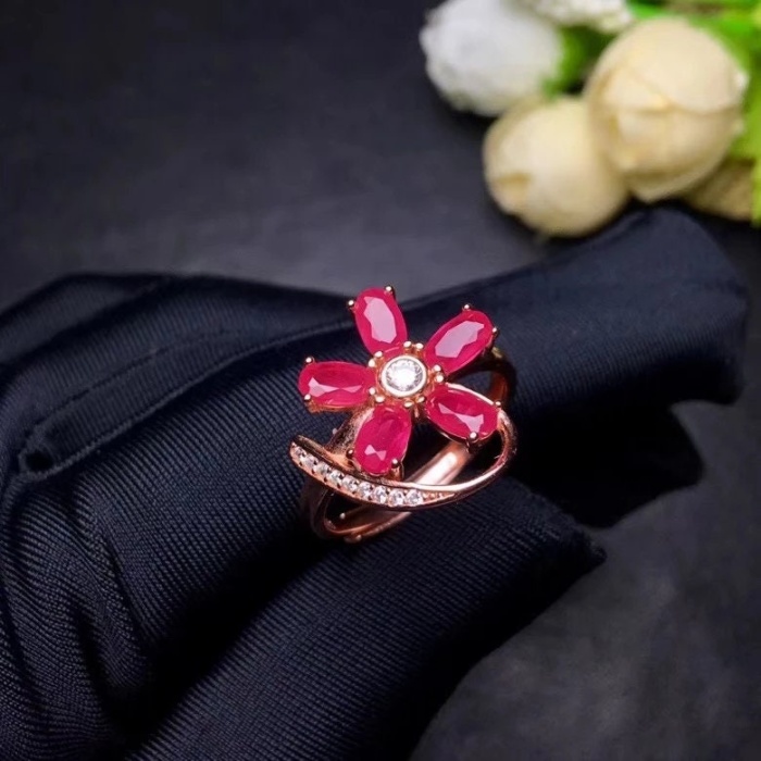 Natural Ruby Ring,925 Sterling Silver,Engagement Ring, Wedding Ring, Luxury Ring, Ring/Band, Oval Cut Ring | Save 33% - Rajasthan Living 9
