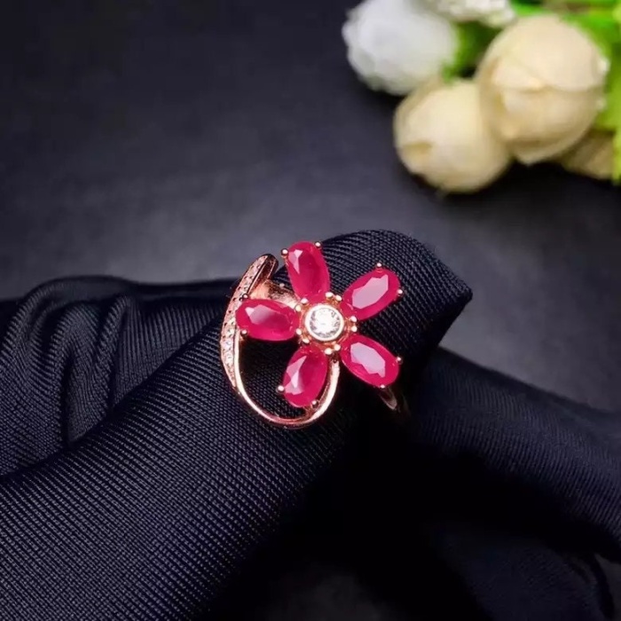 Natural Ruby Ring,925 Sterling Silver,Engagement Ring, Wedding Ring, Luxury Ring, Ring/Band, Oval Cut Ring | Save 33% - Rajasthan Living 7