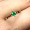 Natural Emerald Ring, 18k Solid Yellow  Gold Engagement Ring, Wedding Ring, Emerald Ring, Luxury Ring, Ring/Band, Round Cut Ring | Save 33% - Rajasthan Living 9