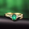 Natural Emerald Ring, 18k Solid Yellow Gold Engagement Ring, Wedding Ring, Emerald Ring, Luxury Ring, Ring/Band, Oval Cut Ring | Save 33% - Rajasthan Living 12
