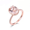 Natural Morganite Ring, 14k Rose Gold Ring, Pink Morganite Ring, Engagement Ring, Wedding Ring, Luxury Ring, Ring/Band, Oval Cut Ring | Save 33% - Rajasthan Living 12
