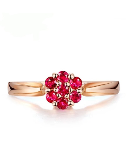 Natural Ruby Ring, 18k Solid Rose Gold Engagement Ring, Wedding Ring, Luxury Ring, Ring/Band, Square Cut Ring | Save 33% - Rajasthan Living