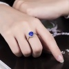 Natural Tanzanite Ring, 14k Solid White Gold Engagement Ring, Wedding Ring, Tanzanite Ring, luxury Ring, soliture Ring, Round cut Ring | Save 33% - Rajasthan Living 12