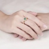 Natural Emerald Ring, 14k Solid Yellow Gold Engagement Ring, Wedding Ring, Emerald Ring, Luxury Ring, Ring/Band, Princess Cut Ring | Save 33% - Rajasthan Living 13
