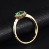 Natural Emerald Ring, 14k Solid Yellow Gold Engagement Ring, Wedding Ring, Emerald Ring, Luxury Ring, Ring/Band, Princess Cut Ring | Save 33% - Rajasthan Living 14