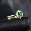 Natural Emerald Ring, 14k Solid Yellow Gold Engagement Ring, Wedding Ring, Emerald Ring, Luxury Ring, Ring/Band, Princess Cut Ring | Save 33% - Rajasthan Living 16