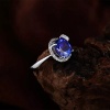 Natural Tanzanite Ring, 18k Solid White Gold Engagement Ring, Wedding Ring, Tanzanite Ring, luxury Ring, soliture Ring, Oval cut Ring | Save 33% - Rajasthan Living 14