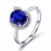 Natural Tanzanite Ring, 18k Solid White Gold Engagement Ring, Wedding Ring, Tanzanite Ring, luxury Ring, soliture Ring, Oval cut Ring | Save 33% - Rajasthan Living 11