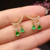 Natural Emerald Drop Earrings, 925 Sterling Silver, Emerald Drop Earrings, Emerald Silver Earrings, Luxury Earrings, Pear Cut Stone Earrings | Save 33% - Rajasthan Living 10