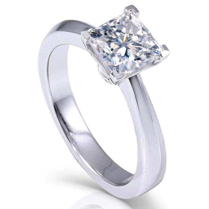 Moissanite Ring, 925 Sterling Silver, 1.3ct Moissanite Ring, Engagement Ring, Wedding Ring, Luxury Ring, Ring/Band, Princess Cut Ring | Save 33% - Rajasthan Living 6