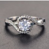 925 Sterling Silver Lab White Topaz Ring, Topaz Engagement Ring, Statement Ring, Engagement and Wedding Ring, Wedding Ring, luxury Ring | Save 33% - Rajasthan Living 9