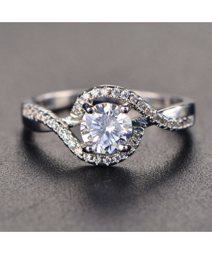 925 Sterling Silver Lab White Topaz Ring, Topaz Engagement Ring, Statement Ring, Engagement and Wedding Ring, Wedding Ring, luxury Ring | Save 33% - Rajasthan Living