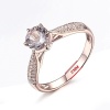 Morganite Ring, 10k Rose Gold Ring, Pink Morganite Ring, Engagement Ring, Wedding Ring, Luxury Ring, Ring/Band, Round Cut Ring | Save 33% - Rajasthan Living 12